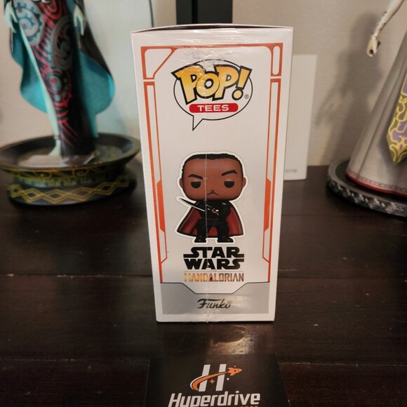 Star Wars The Mandalorian Moff Gideon Funko PoP & Tee Bundle, Size Large - Picture 2 of 4